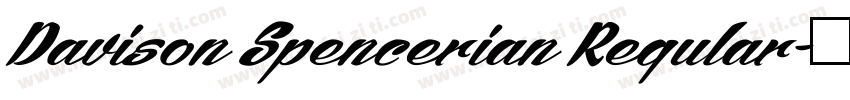 Davison Spencerian Regular字体转换